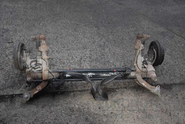 Балка задня в зборі під барабани з ABS Citroen Berlingo 1996-2008 9634828210 77724 - 4