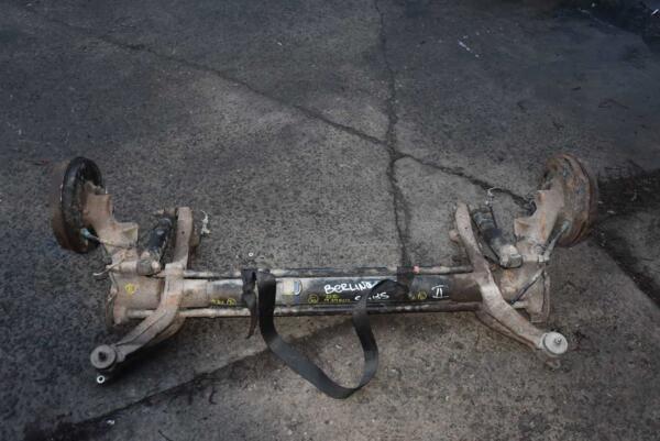 Балка задня в зборі під барабани з ABS Citroen Berlingo 1996-2008 9634828210 77732 - 4