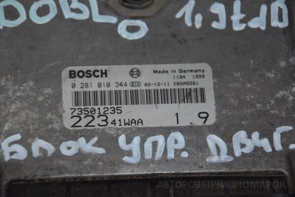 Блок управления двигателем Fiat Doblo 1.9Jtd 2000-2009 0281010344 78191 - 2