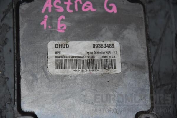 Блок управления двигателем комплект Opel Astra 1.6 16V (G) 1998-2005 09353489 78989 - 2