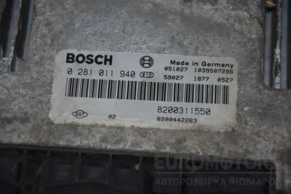 Блок управління двигуном комплект Renault Master 2.5dCi 1998-2010 0281011940 80704 - 2