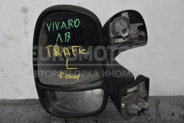 Зеркало левое электр 5 пинов Opel Vivaro 2001-2014 7701473245 81190  euromotors.com.ua