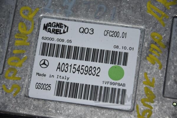 Блок управління двигуном комплект Mercedes Sprinter 2.7cdi (901/905) 1995-2006 A6121533579 81784 - 3