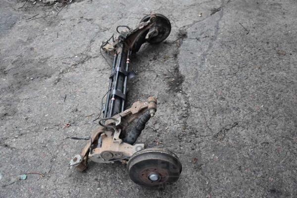Балка задня в зборі під барабани з ABS Citroen Berlingo 1996-2008 9634828210 82632 - 4