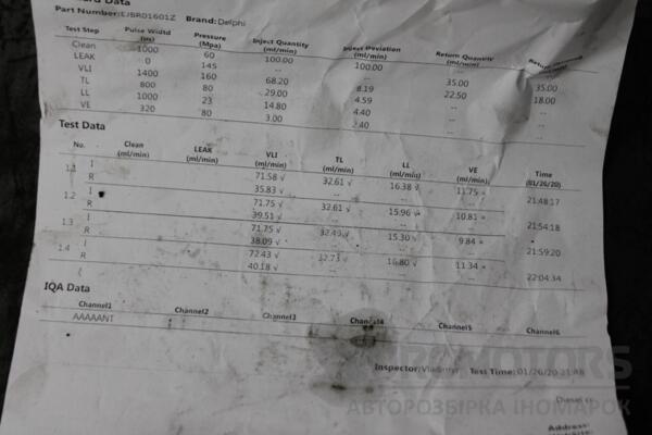 Форсунка дизель электр Ford Connect 1.8tdci 2002-2013 EJBR01601Z 85358 - 2