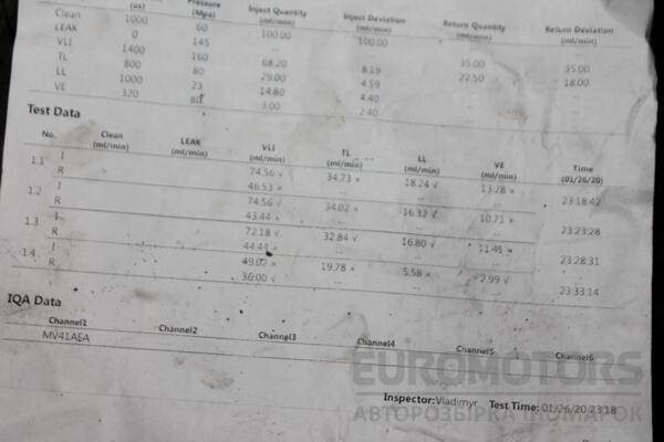 Форсунка дизель электр Ford Connect 1.8tdci 2002-2013 EJBR01601Z 85364 - 2