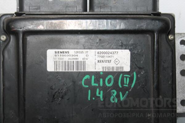 Блок управління двигуном комплект Renault Clio 1.4 8V (II) 1998-2005 8200024377 85439 - 2