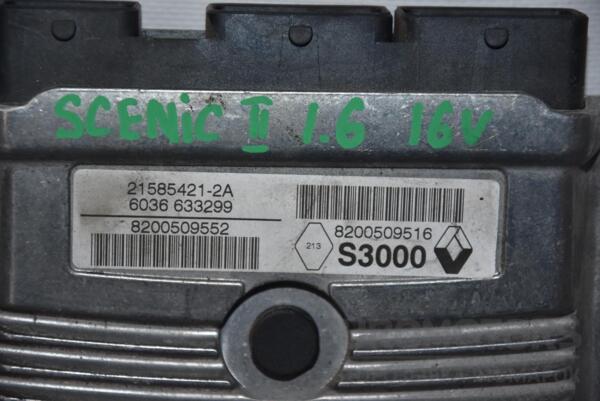 Блок керування двигуном Renault Scenic 1.6 16V (II) 2003-2009 8200509516 85694 - 2