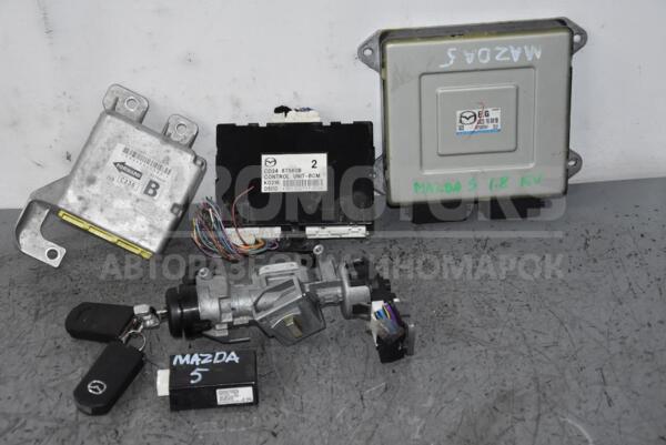 Блок управления двигателем комплект Mazda 5 1.8 16V 2005-2010 E6T53976H1 85697  euromotors.com.ua