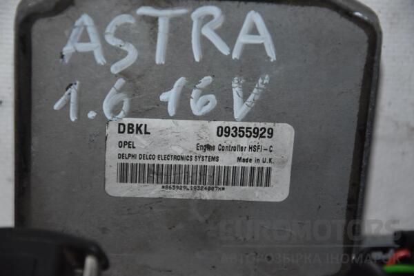 Блок управления двигателем комплект Opel Astra 1.6 16V (G) 1998-2005 09355929 85778 - 2