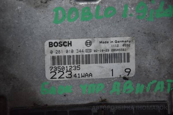 Блок управления двигателем Fiat Doblo 1.9jtd 2000-2009 0281010344 85965 - 2