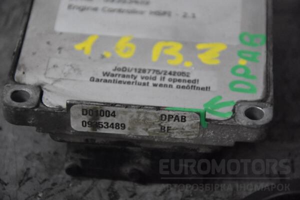 Блок управления двигателем комплект Opel Astra 1.6 16V (G) 1998-2005 09353489 86574 - 3