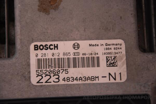 Блок управління двигуном комплект Fiat Doblo 1.9MJet 2000-2009 0281012865 92693 - 2