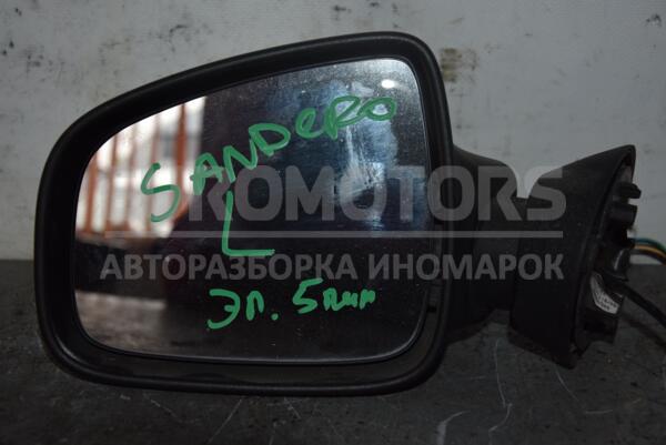 Зеркало левое электр 5 пинов Renault Sandero 2007-2013 8200497509 94609  euromotors.com.ua
