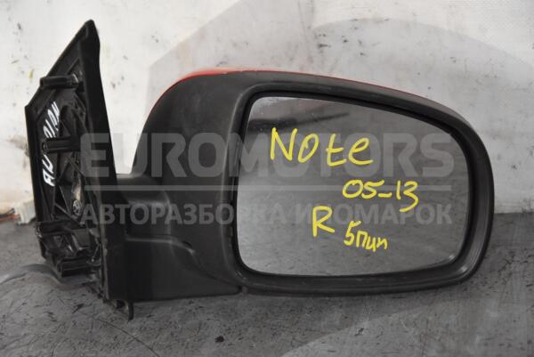 Зеркало правое электр 5 пинов Nissan Note (E11) 2005-2013 963019U01B 96793  euromotors.com.ua