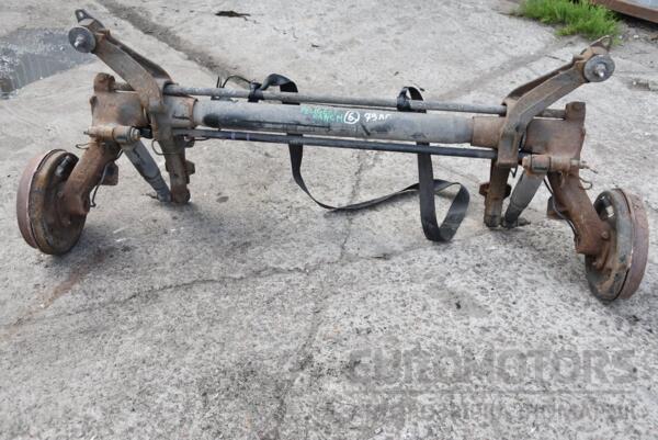 Балка задня в зборі під барабани без ABS Citroen Berlingo 1996-2008 9634828210 98475 - 3