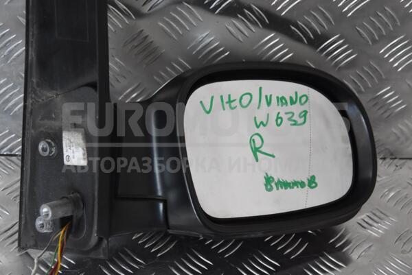 Зеркало правое электр 8 пинов Mercedes Viano (W639) 2003-2014 A6398100319 106191  euromotors.com.ua