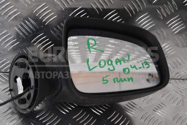 Зеркало правое электр 5 пинов -09 Renault Logan 2005-2014 8200497487 106221  euromotors.com.ua