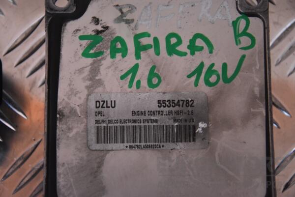 Блок управління двигуном комплект Opel Zafira 1.6 16V (B) 2005-2011 55354782 105708 - 2