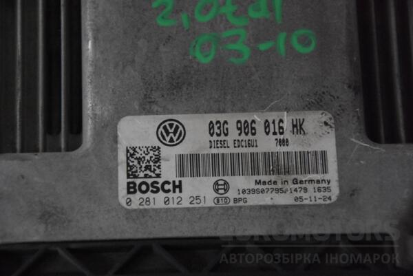 Блок керування двигуном VW Touran 2.0tdi 2003-2010 03G906016HK 110894 - 2
