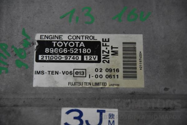 Блок керування двигуном Toyota Yaris Verso 1.3 16V 1999-2005 8966652180 110896 - 2
