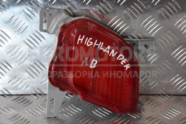 Відбивач в бампер задній лівий (16-) Toyota Highlander (XU50) 2013-2019 814800E020 110963  euromotors.com.ua
