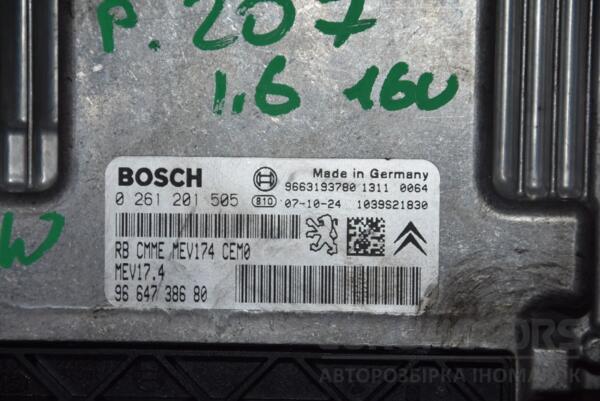 Блок керування двигуном Peugeot 207 1.6 16V 2006-2013 0261201505 112703 - 2