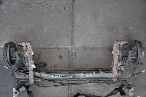 Балка задня в зборі під барабани з ABS Citroen Berlingo 1996-2008 9634828210 113126 - 4