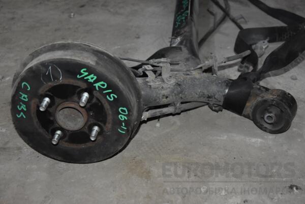 Балка задняя в сборе под барабаны с ABS Toyota Yaris 2006-2011 421100D140 113150 - 3