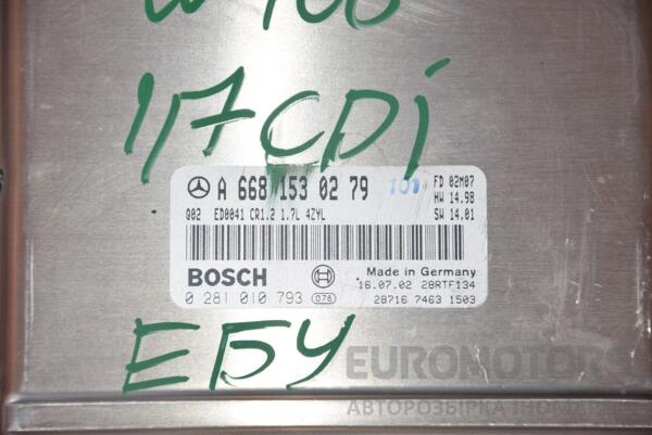 Блок керування двигуном Mercedes A-class 1.7cdi (W168) 1997-2004 A6681530279 113559 - 2