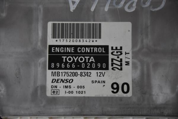 Блок керування двигуном Toyota Corolla 1.8 16V (E12) 2001-2006 8966602090 113638 - 2