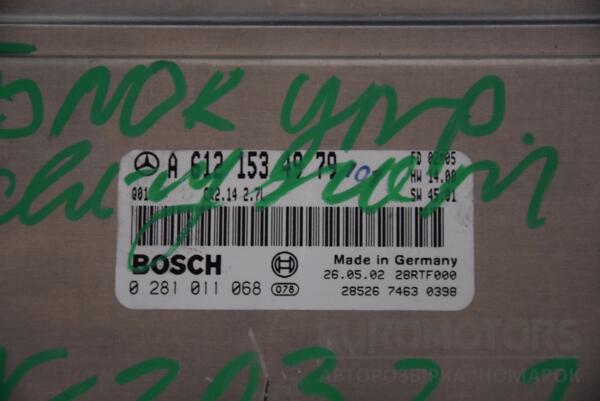 Блок керування двигуном Mercedes C-class 2.7cdi (W203) 2000-2007 A6121534979 113666 - 2