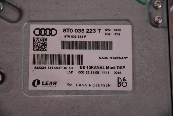 Підсилювач акустичної системи Audi A4 (B8) 2007-2015 8T0035223T 114216 - 2