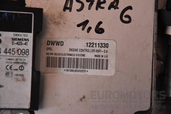 Блок управління двигуном комплект Opel Astra 1.6 16V (G) 1998-2005 12211330 114474 - 2
