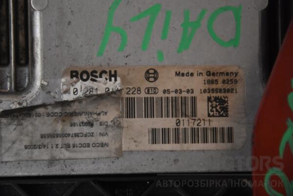 Блок управления двигателем Iveco Daily 2.3hpi, 2.8jtd (E3) 1999-2006 0281011228 115550 - 2