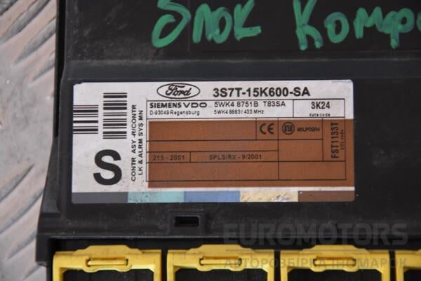 Блок комфорта Ford Mondeo 2.0tdci (III) 2000-2007 3S7T15K600SA 116558 - 2