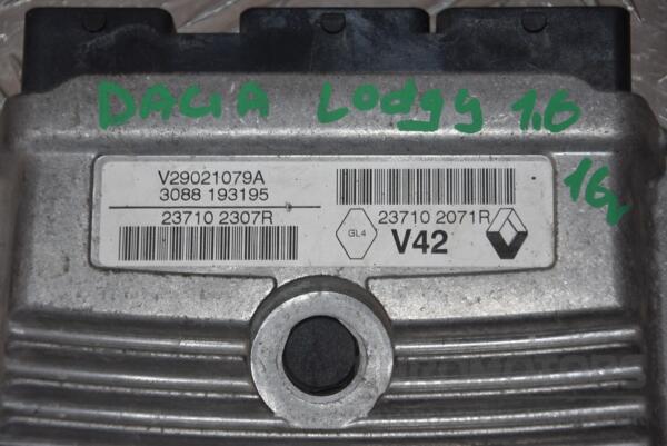 Блок керування двигуном Dacia Lodgy 1.6 16V 2012 237102071R 117301 - 2