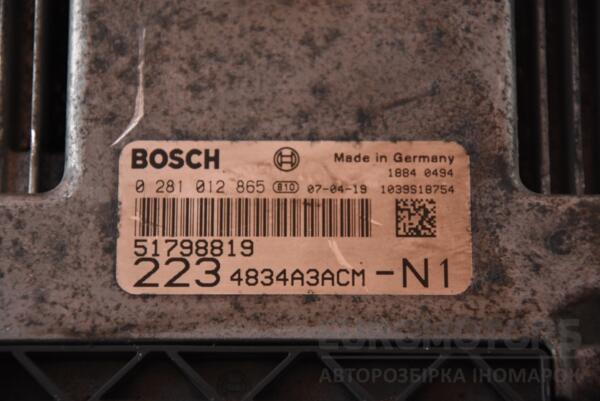 Блок управления двигателем Fiat Doblo 1.9jtd 2000-2009 0281012865 117498 - 2
