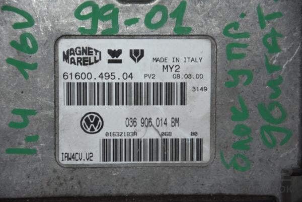 Блок керування двигуном VW Polo 1.4 16V 1999-2001 036906014BM 119214 - 2
