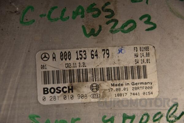 Блок управления двигателем Mercedes C-class 2.2cdi (W203) 2000-2007 A0001536479 127365 - 2