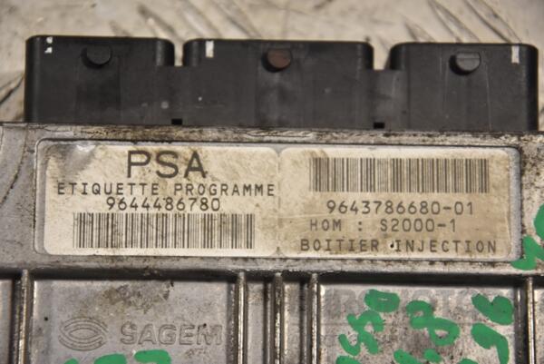 Блок управления двигателем Citroen Xsara Picasso 1.8 16V 1999-2010 9644486780 128124 - 2