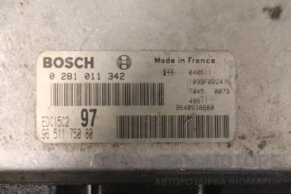 Блок керування двигуном Citroen Jumpy 2.0jtd 8V 1995-2007 0281011342 134254 - 2