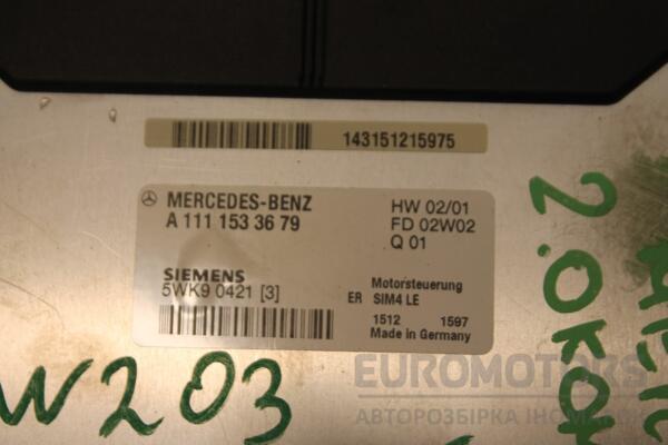 Блок управления двигателем Mercedes C-class 2.0 16V (W203) 2000-2007 A1111533679 137133 - 2