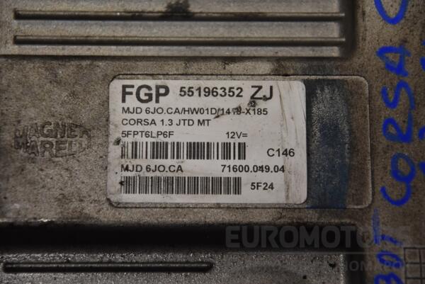 Блок управления двигателем Opel Corsa 1.3cdti (C) 2000-2006 55196352 148436 - 2