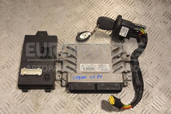 Блок управления двигателем комплект Renault Logan 1.6 8V 2005-2014 S110140023A 149697 - 1