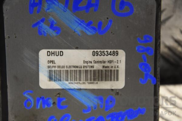 Блок керування двигуном Opel Astra 1.6 16V (G) 1998-2005 09353489 149810 - 2