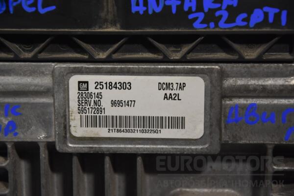 Блок керування двигуном Opel Antara 2.2cdti 2007-2015 25184303 160600 - 2
