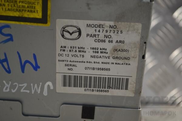 Магнітола штатна Mazda 5 2005-2010 CD90669R0 156084 - 3