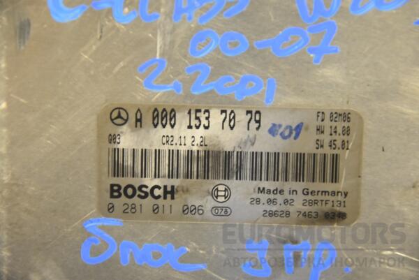 Блок управления двигателем Mercedes C-class 2.2cdi (W203) 2000-2007 A0001537079 166652 - 2