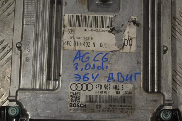 Блок управления двигателем Audi A6 3.0tdi (C6) 2004-2011 0281013173 157087 - 2